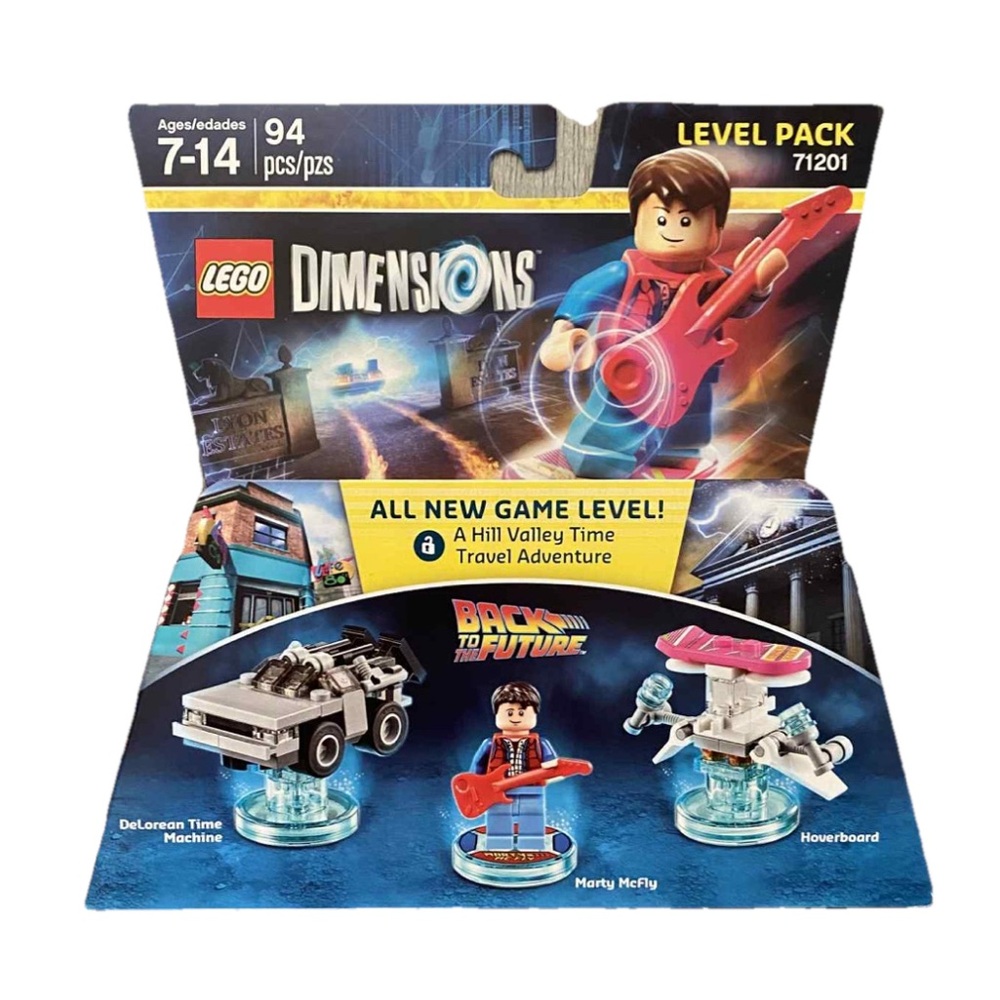 Lego Dimensions 71201 Back to the Future Marty McFly Level Pack DeLorean